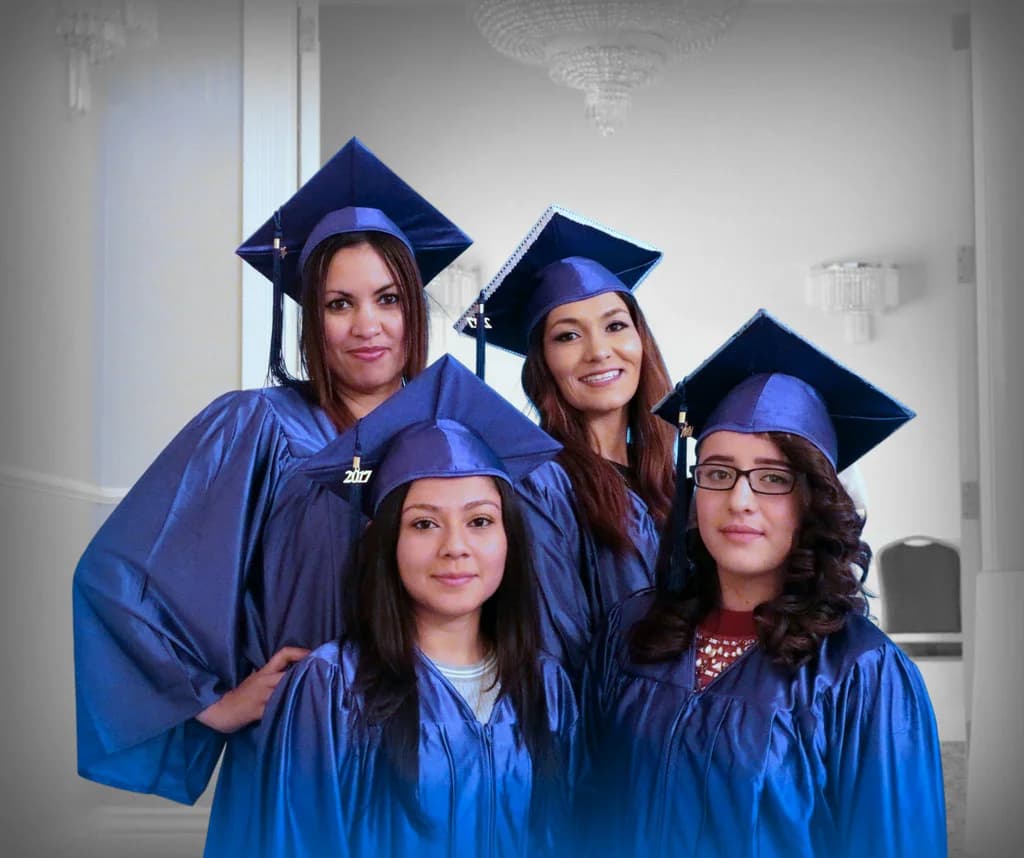 SCC graduates in caps and gowns